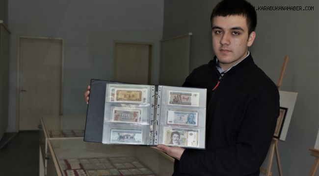 Lise öğrencisi 5 yılda 80 ülkenin eski paralarının yer aldığı koleksiyon oluşturdu