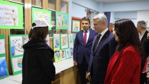 Öğrencilerden çevre konulu sergi