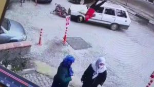Otomobile çarparak takla atan motosiklet sürüsücüsü yaralandı.