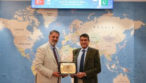 KBÜ Rektörü Polat Pakistan'lı heyeti ağırladı