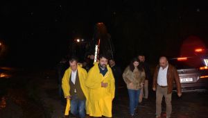 Milletvekili Şahin, taşından zarar gören yerleri inceledi