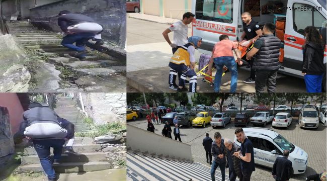 Oy kullanmaya sağlık görevlisinin sırtında gitti
