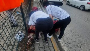 Hafif ticari aracın çarptığı yaya yaralandı
