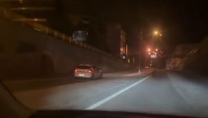 Otomobillerin ters yönde tehlikeli yolculukları