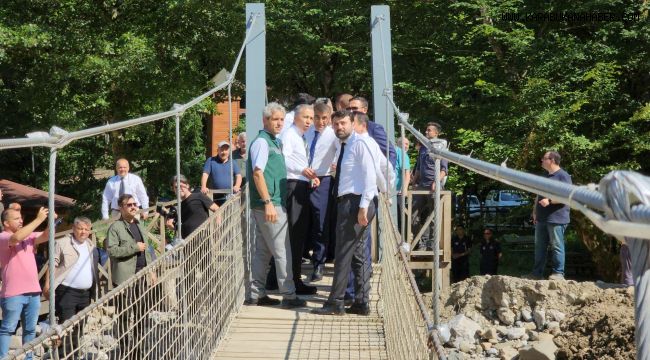 Bakan Yerlikaya ile gurbetçinin sel diyaloğu