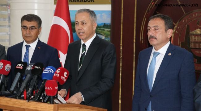 Bakan Yerlikaya: