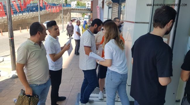 Belediye iş başvurusunun son gününde yoğunluk oluştu