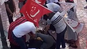 Erkeklerin ayıramadığı kadınların kavgasını polis sonlandırdı