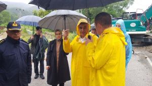 Karabük-Zonguldak yolunda heyelan