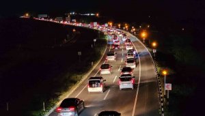 Karabük'te bayram dönüşü yoğunluğu devam ediyor