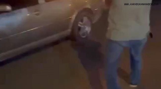 Park halindeki otomobilde yangın çıktı
