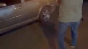 Park halindeki otomobilde yangın çıktı