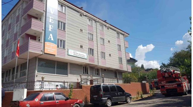 Rehabilitasyon merkezinde çıkan yangın korkuttu