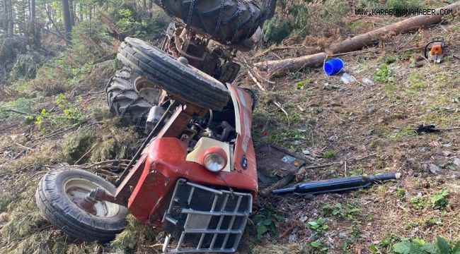 Devrilen traktörün altında kalan işçi hayatını kaybetti