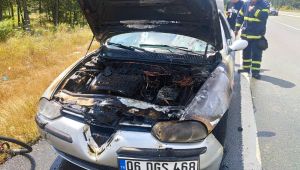 Serinlemek için denize giderken alevlerin içinde kalmaktan son anda kurtuldular