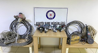 İnşaattan hırsızlık yapan zanlı, 40 GB'lık görüntü izlenerek yakalandı