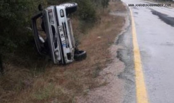 Karabük'te otomobil şarampole devrildi: 5 yaralı