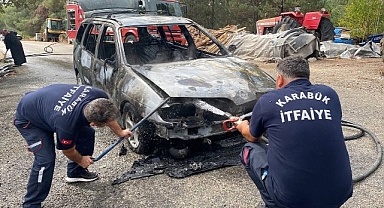 Kontağa bastığı gibi alev topuna döndü