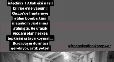Gazze zulmüne ünlü manken sessiz kalmadı