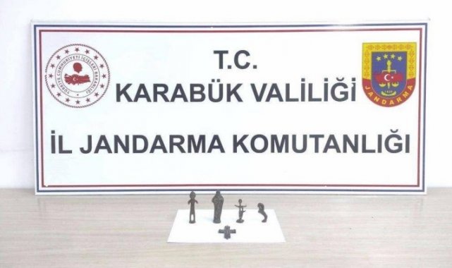 Karabük'te tarihi eser satmak isteyen kişiler yakalandı