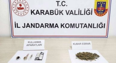 Karabük'te uyuşturucu operasyonu