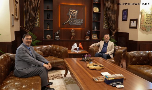 KARDEMİR Genel Müdür Yardımcısı Mustafa Karakuş'tan Karabük Üniversitesi Rektörü Prof. Dr. Fatih Kırışık'a Ziyaret