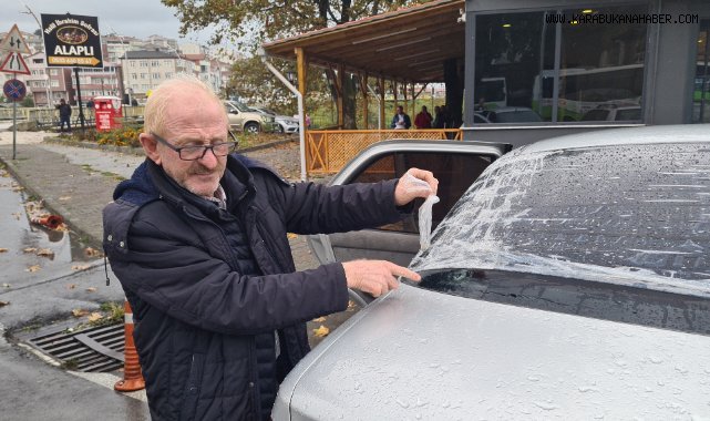 Maganda kurşunu otomobile isabet etti
