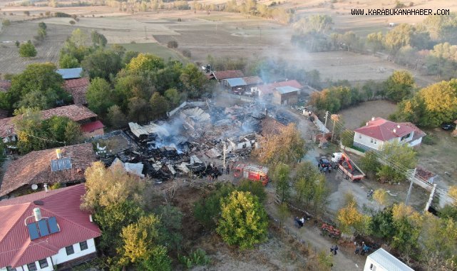 Yangın bölgesi havadan görüntülendi: Facianın eşiğinden dönülmüş