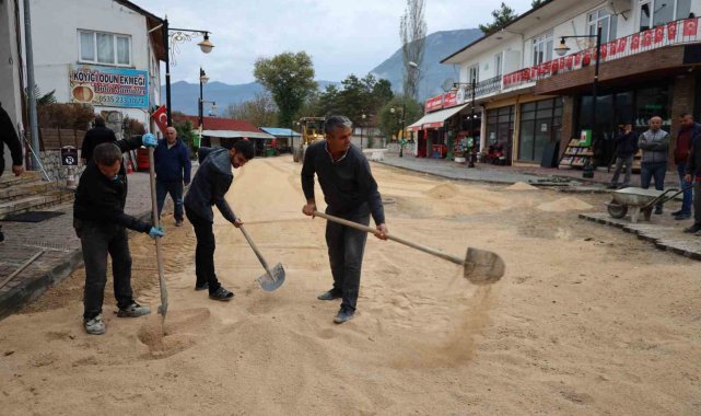 Safranbolu'da yol onarım çalışmaları