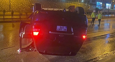 Karabük'te kontrolden çıkan cip ters döndü: 3 yaralı