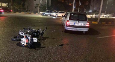 Karabük'te motosikletle otomobil çarpıştı: 1 yaralı