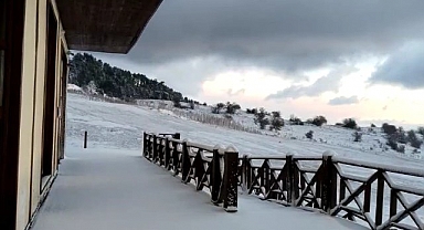 Keltepe Kayak Merkezi yeniden karla kaplandı