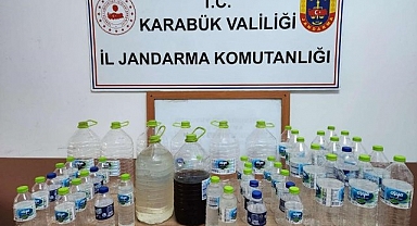 Karabük'te sahte alkol operasyonu