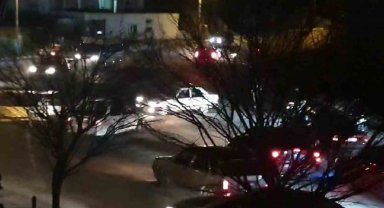 Asker uğurlamasında yolu kapatıp drift attılar