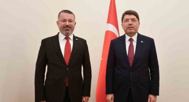 KBÜ Rektörü Kırışık, Adalet Bakanı Tunç ile görüştü