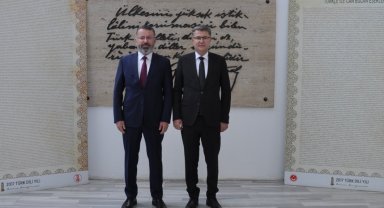 KBÜ Rektörü Kırışık TDK Başkanı Mert ile görüştü