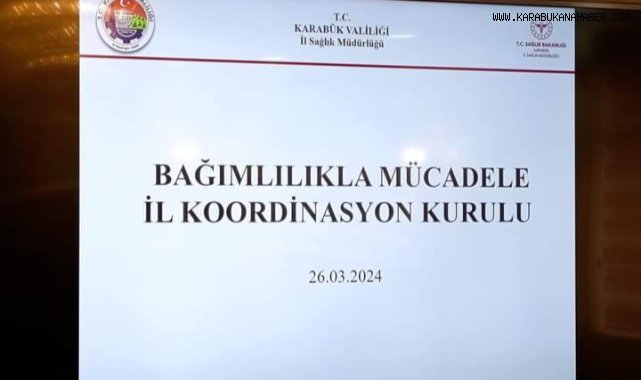Bağımlılıkla Mücadele İl Koordinasyon Kurulu Toplantısı, Vali Mustafa Yavuz Başkanlığında Yapıldı.