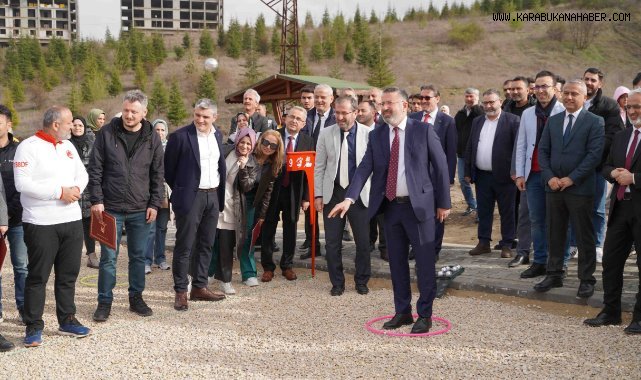 Karabük Üniversitesinde bocce sahası açıldı