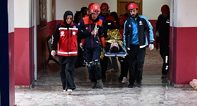 Safranbolu'da deprem tatbikatı yapıldı