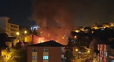 Alevler mahalleliyi sokağa döktü