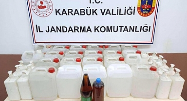 Karabük'te sahte alkol operasyonu