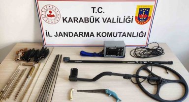 Safranbolu'da kaçak kazı yapanlara suçüstü