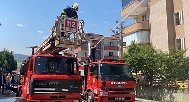 Balkanda başlayan yangın evi sarmadan söndürüldü