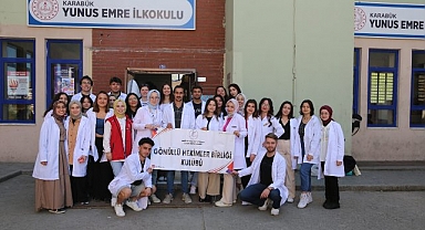 KBÜ tarafından ilkokul ve ortaokul öğrencilerine Temel Sağlık Eğitimi verildi