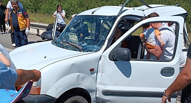1'i ağır 6 kişinin yaralandığı kazanın güvenlik kamerası ortaya çıktı