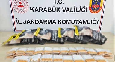 Karabük'te bin 700 makaron ve 3.5 kilo tütün ele geçirildi