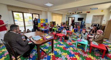 ÇETİNKAYA, YAZ KURSLARINI ZİYARET ETTİ