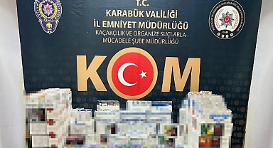 Karabük'te 44 bin 200 adet makaron ele geçirildi