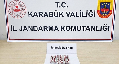 Karabük'te 40 adet sentetik hap ele geçirildi