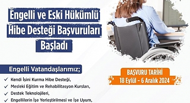 Karabük'te engelliler ile eski hükümlülere hibe desteği verilecek